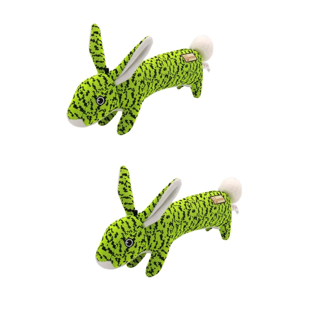 Mipcase 2 Uds Juguete De Peluche Perro Perro Juguete para Masticar Juguete para Mascotas Pet Squeaky Toy Fly Weave Green Sound Toy Pet Sound Toy Perro De Juguete Chirriante