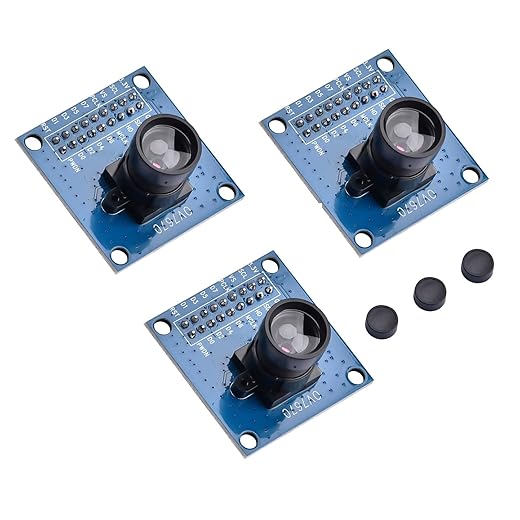 3-Set OV7670 Camera Module,Aideepen 640x480 300KP OV7670 Image Sensor CMOS CIF VGA Camera Module I2C Lens SCCB Compatible with Arduin0 ARM FPGA