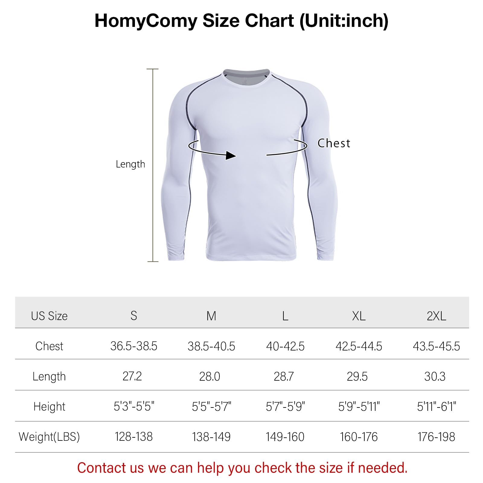 HomyComy Short Sleeve Compression Shirt Camiseta Hombre (Pack de 2)