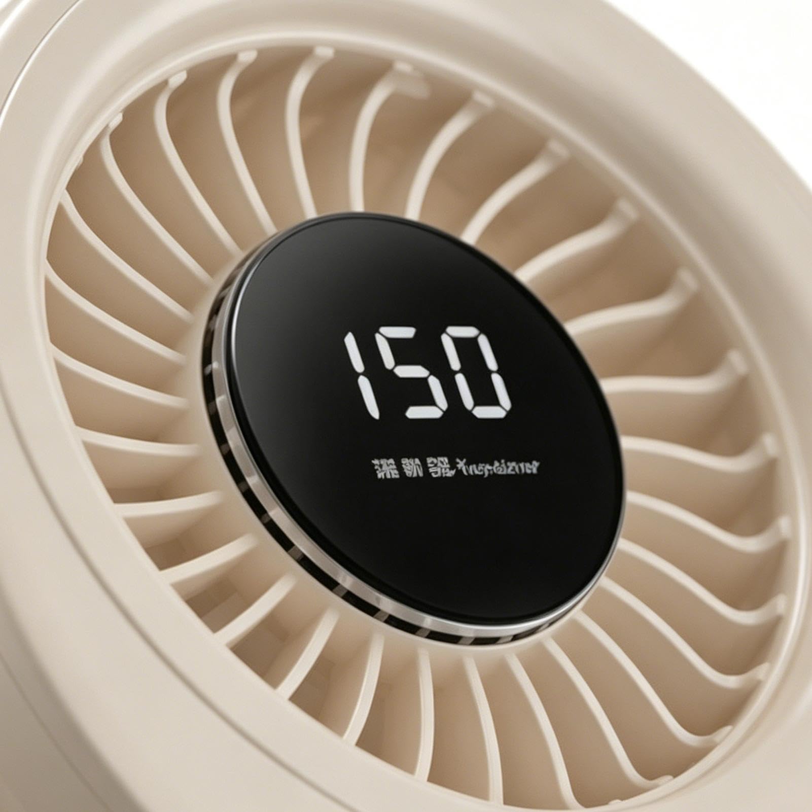 Ventilatore a Parete - Apparecchio con Testa Orientabile e Display Digitale | Ventilatore Personale Da Tavolo E Parete - Per Pisolini, Studio, Camera, Dormitorio, Scrivania Computer, Studenti, Ragazzi