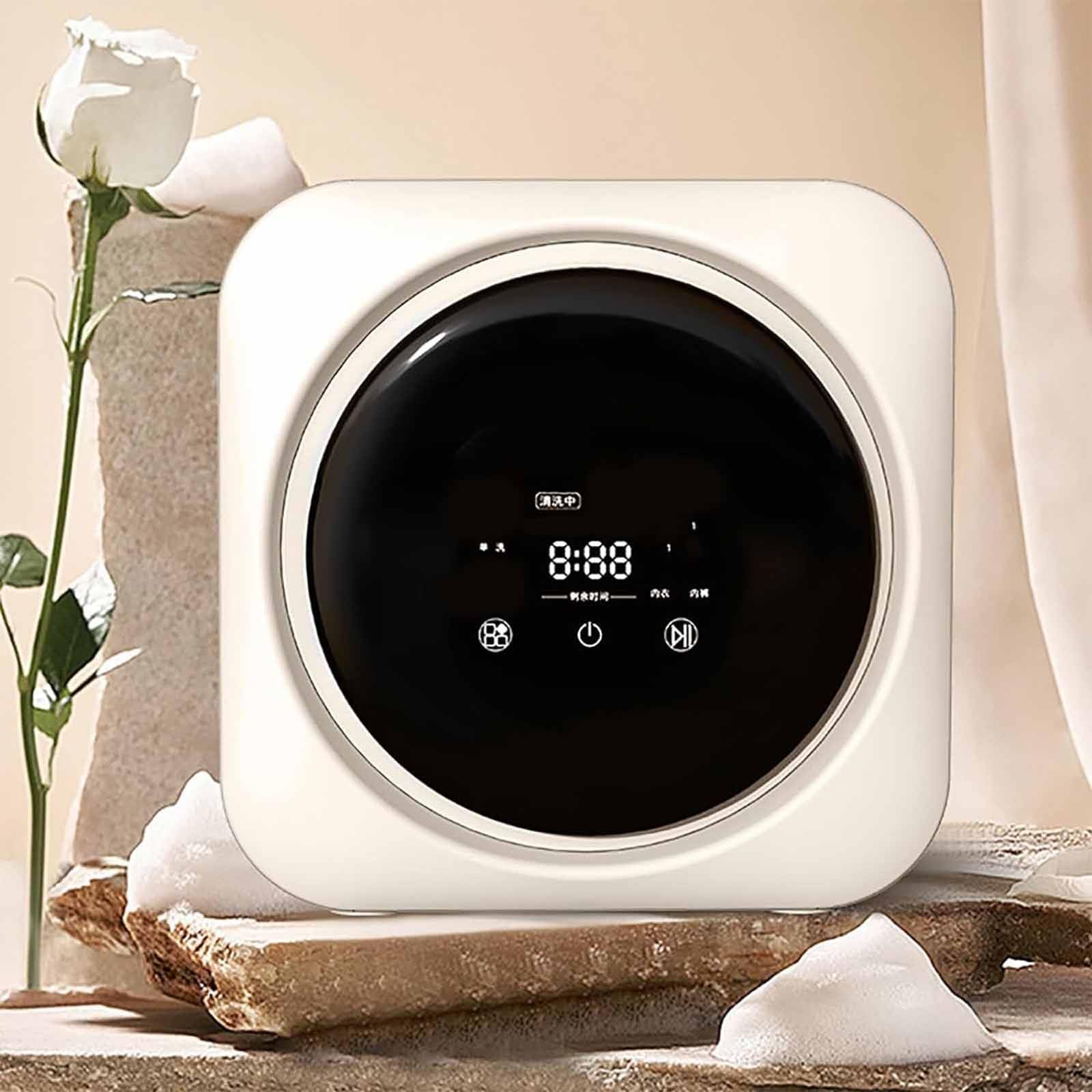 Lave-linge automatique portable mural 3,5 L avec sèche-linge/bureau, entièrement automatique et sèche-linge pour salle de bain, cuisine, pour appartement et petits espaces, fixation murale