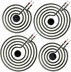 S-Union 4 Pack MP22YA Electric Range Burner Element Unit Set - 2 pcs MP15YA 6