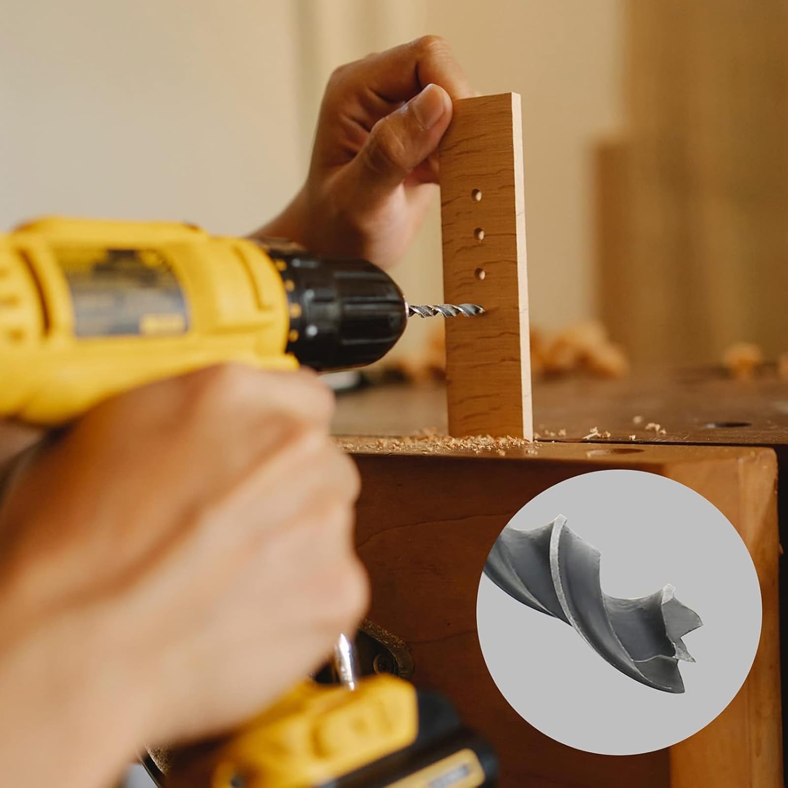 Long Wood Drill Bits 7pcs 300mm Extra Long Hss Drill Bit Wood Three-Point Drill Bit for Carpenter Woodworking Plastic Rubber - Image 4
