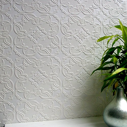 Brewster 437-RD0671 Maxwell Textured Vinyl Wallpaper, Paintable