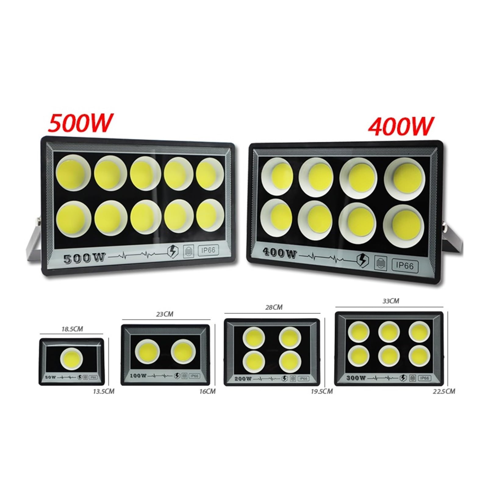 Proiettore a LED per esterni, Proiettore A LED 500W 400W 100W 50W Proiettore Da Giardino For Esterni Impermeabile IP66 Ad Alta Luminosità Faretto Da Parete Faretto Da Parete per porte da garage da gia