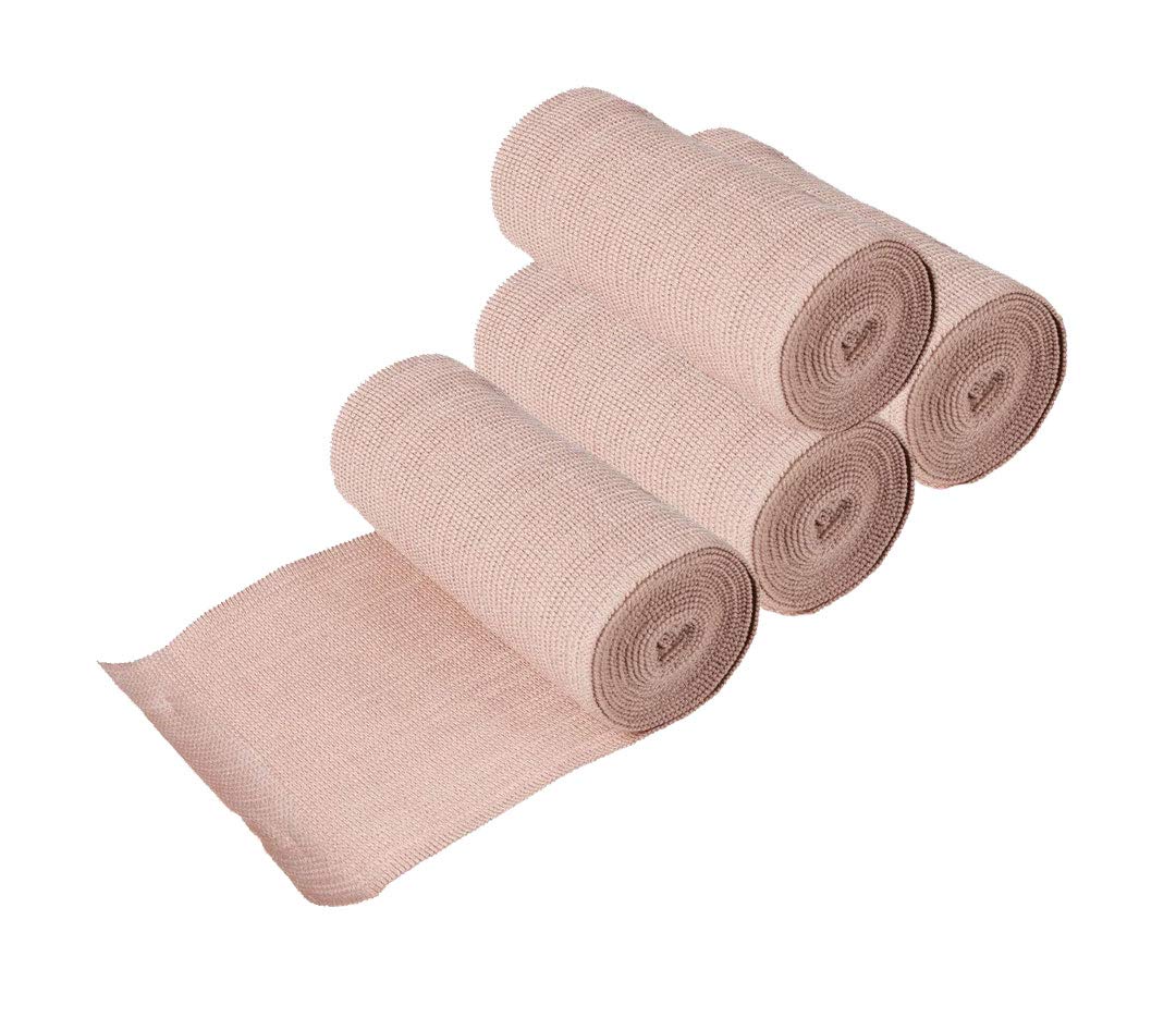 NextGen ActiveElastic Compression Bandages (4 Pack) 4 inch x 15 feet with Hook and Loop Closure: Sport Injury and Support.