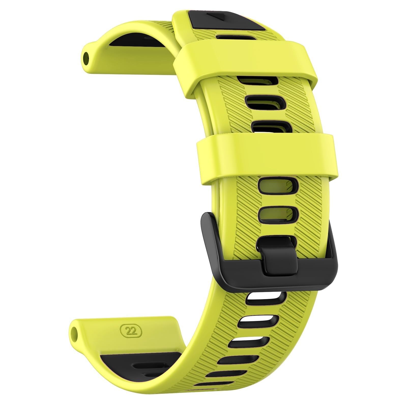 Cinturino per orologio da 22 mm per Garmin Forerunner 965/Forerunner 955/Forerunner 945/Forerunner 935, cinturini di ricambio in morbido silicone da 22 mm