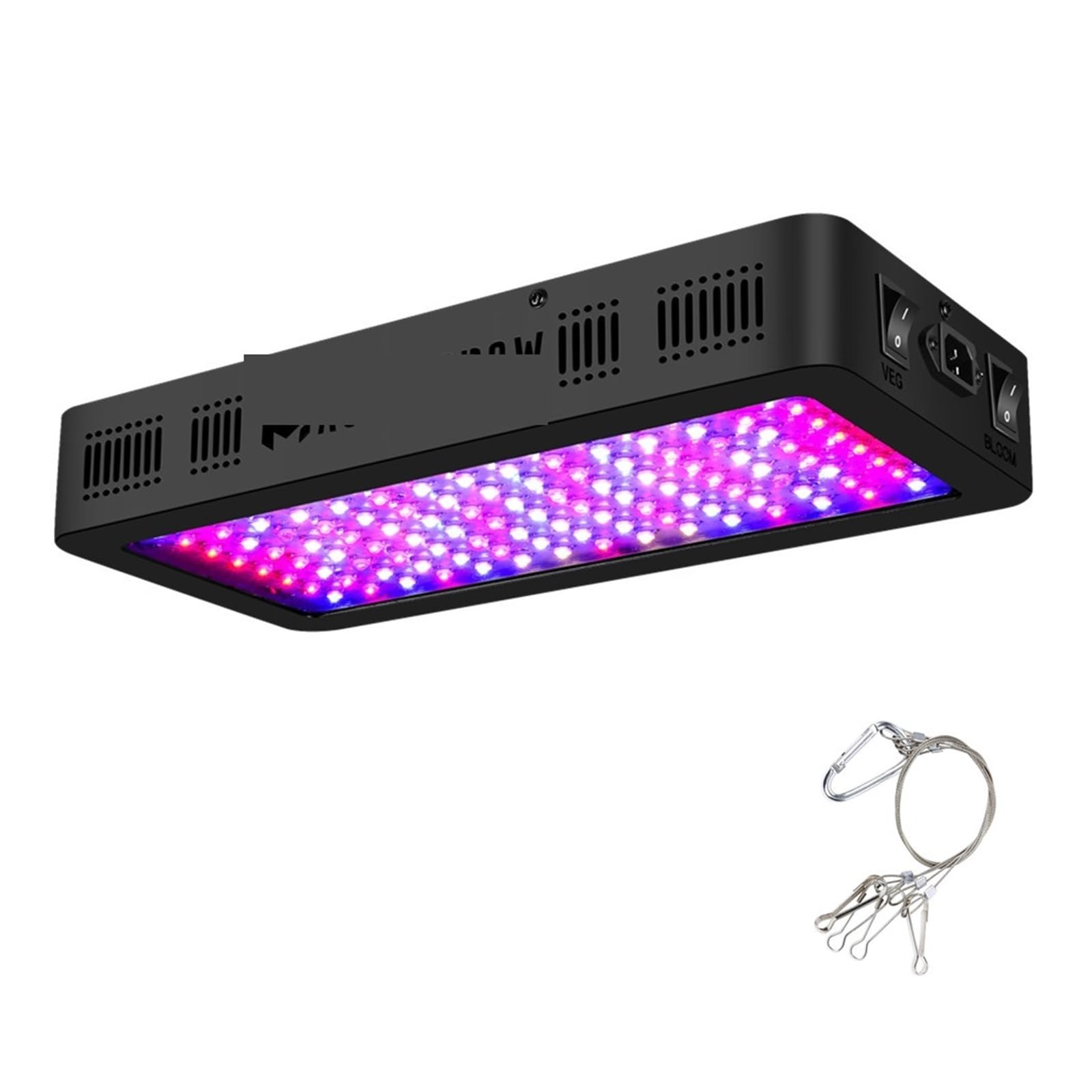 Luce per Piante, Spettro completo 300/600/800/1000/1200/2000W LED Coltiva La Luce 410-730nm for Piante Da Interno fiore serra Giardino Grow Tenda Box(Double chip 600W)