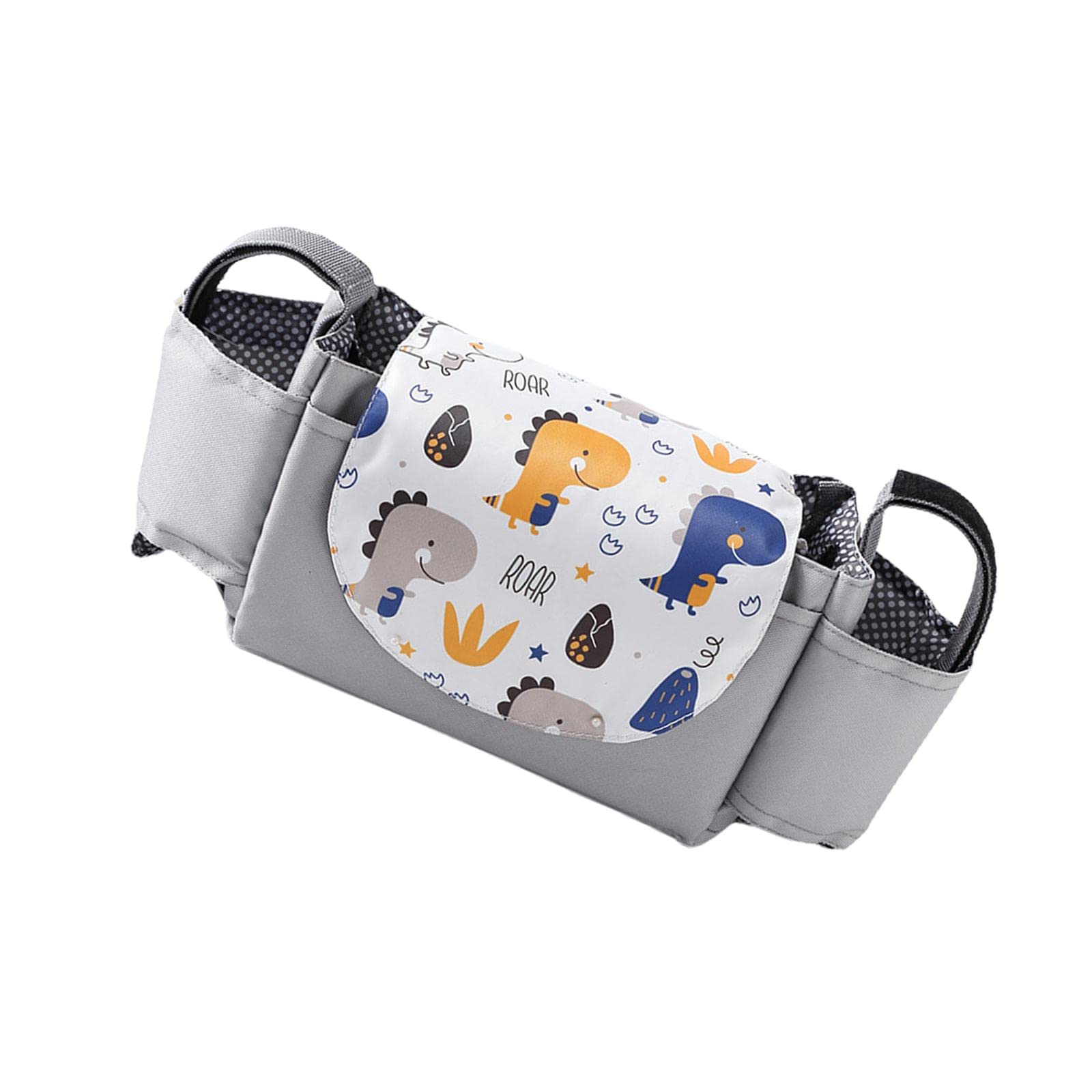 Organiser for Stroller, Pram with Bottle Cup Holder for Stroller Light Grey Baby|Strollers & Accessories|Stroller Accessories|Organizers & Nets-picture-19