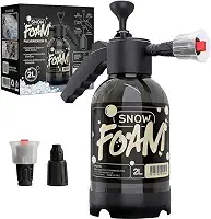 Snow Foam Pulverizador Manual Borrifador Alta Pressão 2 Litros Com 3 Bicos Espuma Automotivo Lavagem Carro Moto Limpeza Jardim