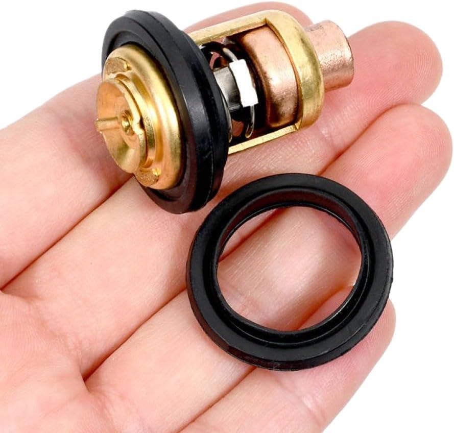 Thermostat Gasket Kit Compatible with 6E5-12411 and 688-12414 for 15-220HP Engines Including 115HP and 130HP Models with 50 Degree Thermostat