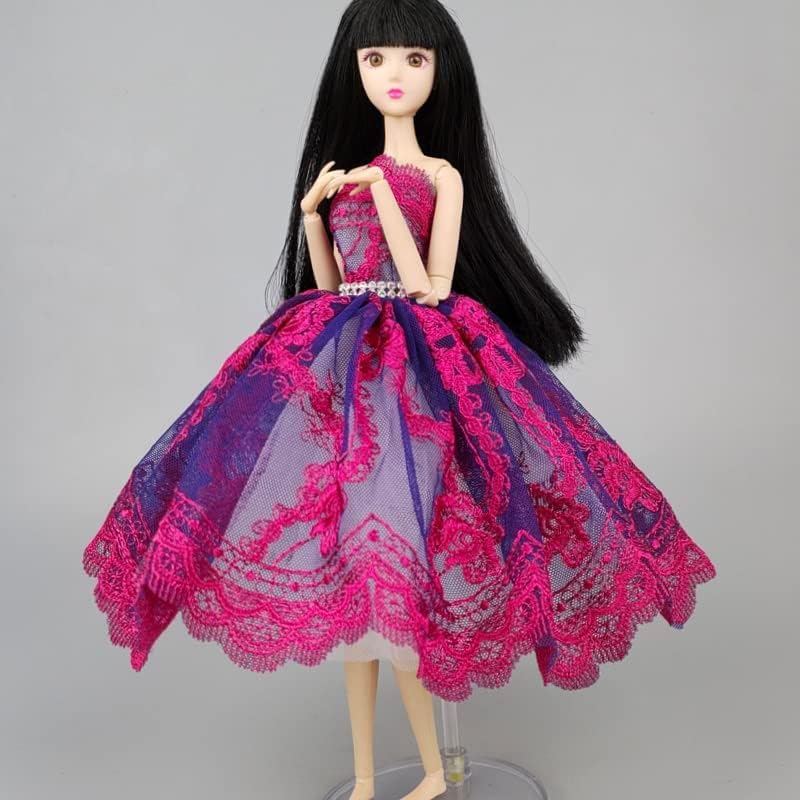 Miniatura 2 de Vestido tutú de ballet de moda para 11.5 pulgadas, ropa de muñeca, accesorios de muñeca de 16, falda de 3 capas con diamantes de imitación, vestido