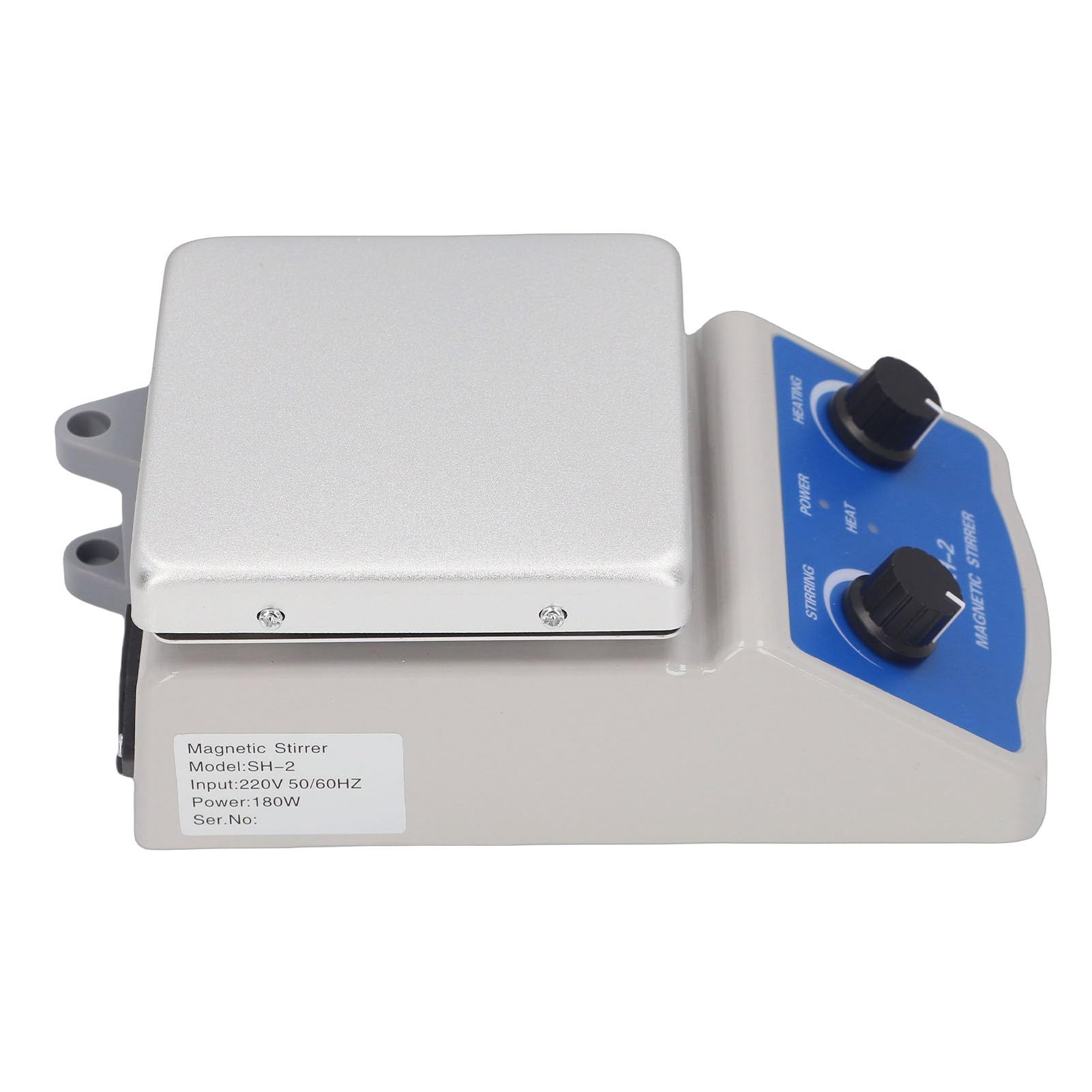 Fafeicy Agitatore Magnetico Piastra Riscaldante Miscelatore da Laboratorio Agitatore Magnetico con Piastra Riscaldante con Riscaldamento 180 W 0-1600 Giri/min