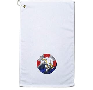 Style In Print Golf Towel Coast Guard Logo Cotton Bag Accessories
