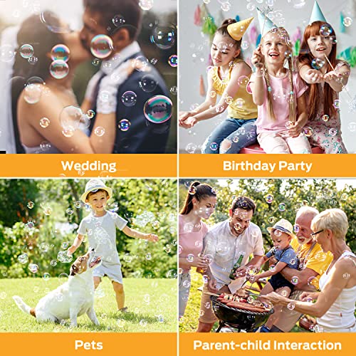 Theefun Bubble Machine: 800+ Bubbles Per Minute Bubble Maker For Toddlers Kids, Portable Plug-In Bubble Blower For Party Wedding Camping-Professional Automatic Bubble Machine For Indoor & Outdoor Use #TOP5