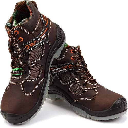 Miniatura 4 de Botas de trabajo de seguridad Comando modelo 1420 Go Safe 100% cuero resistentes, 100% dieléctricas y aislantes, ligeras y cómodas botas de trabajo