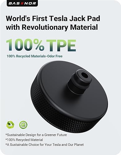 Miniatura 6 de BASENOR Tesla Pucks, herramienta adaptadora de almohadilla elevadora con material TPE accesorios para proteger y chasis, se adapta a Tesla Model