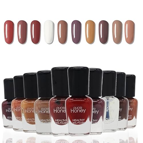 OUL'ISI Juego de esmaltes de uñas para mujer, esmalte de uñas no tóxico de secado rápido, esmalte de uñas PeEasel Off, esmalte de uñas no gel a base