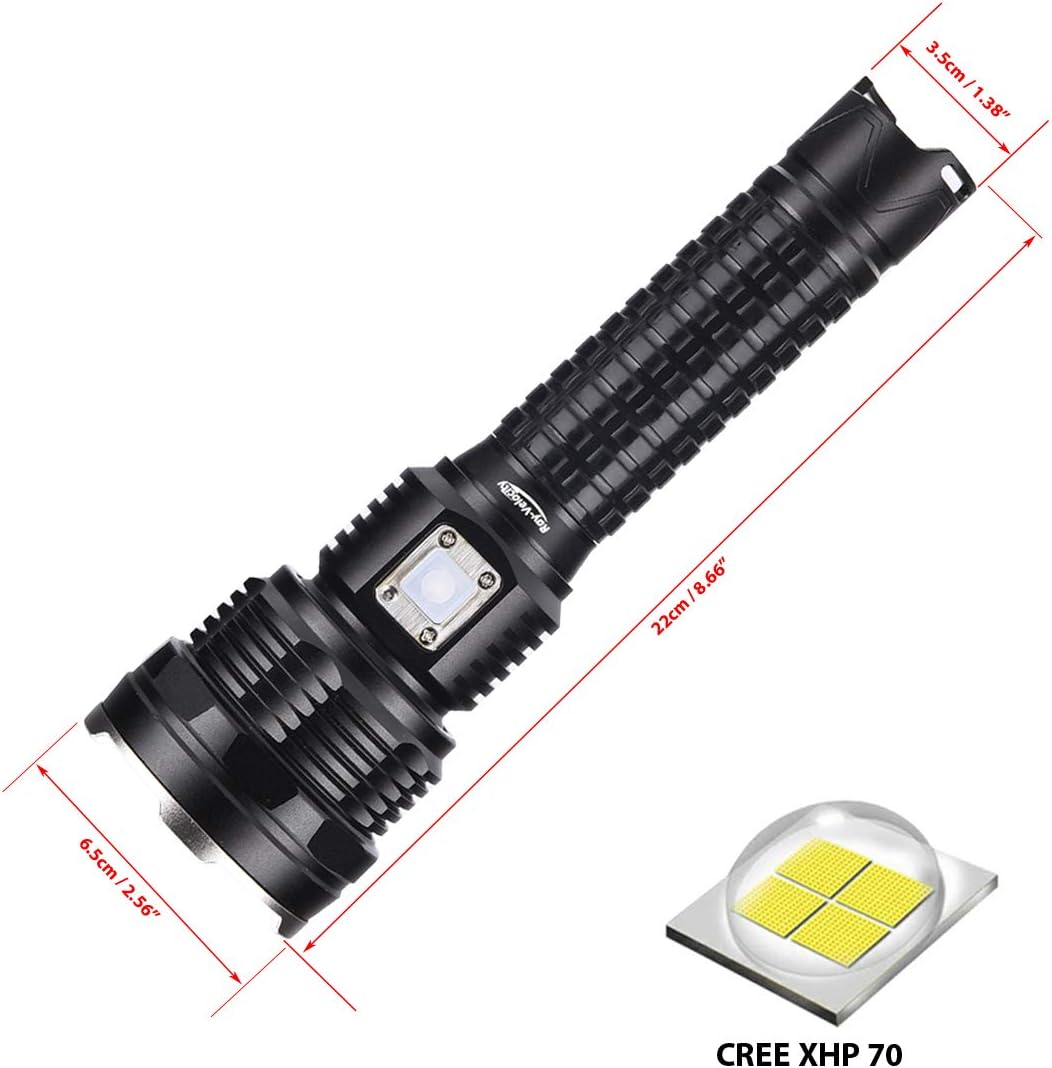 NHSUNRAY Flashlight Rechargeable Searchlight Flashlights Photo