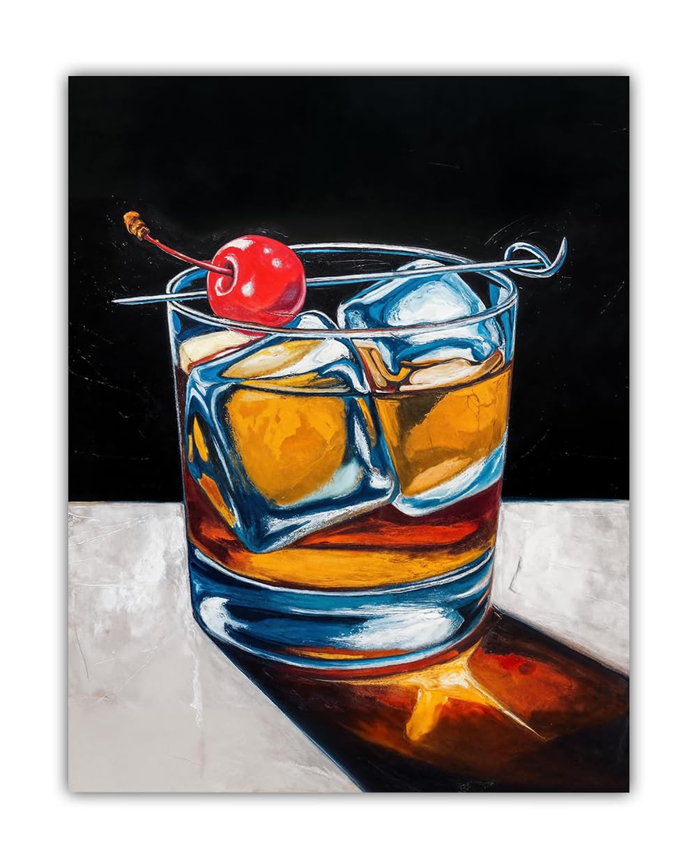 Amazon.com: The Old Fashioned Way Whiskey Cocktail Wall Art