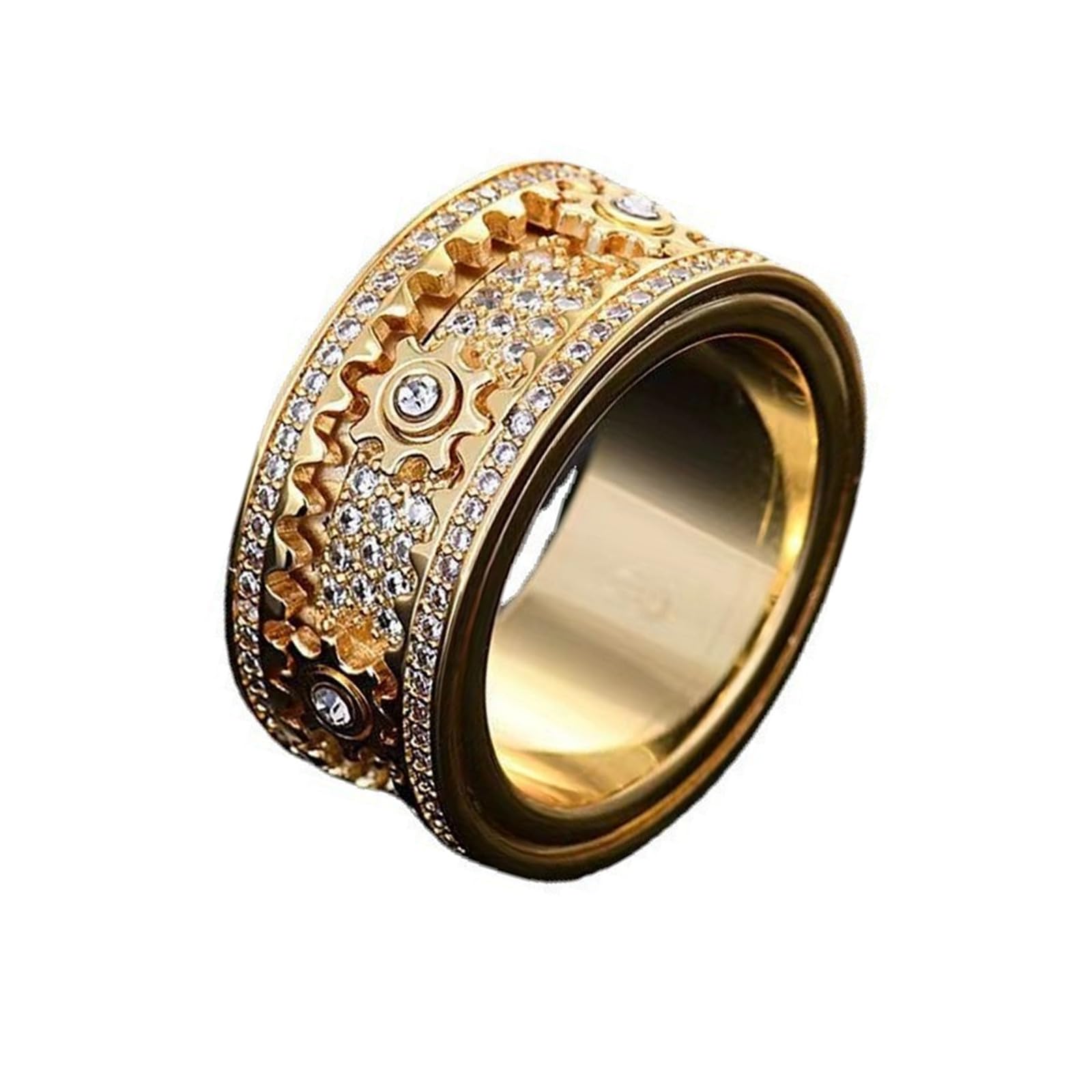 Bague 3D Géométrique Ornée De Diamants Faits à La Main, Bague étoilée