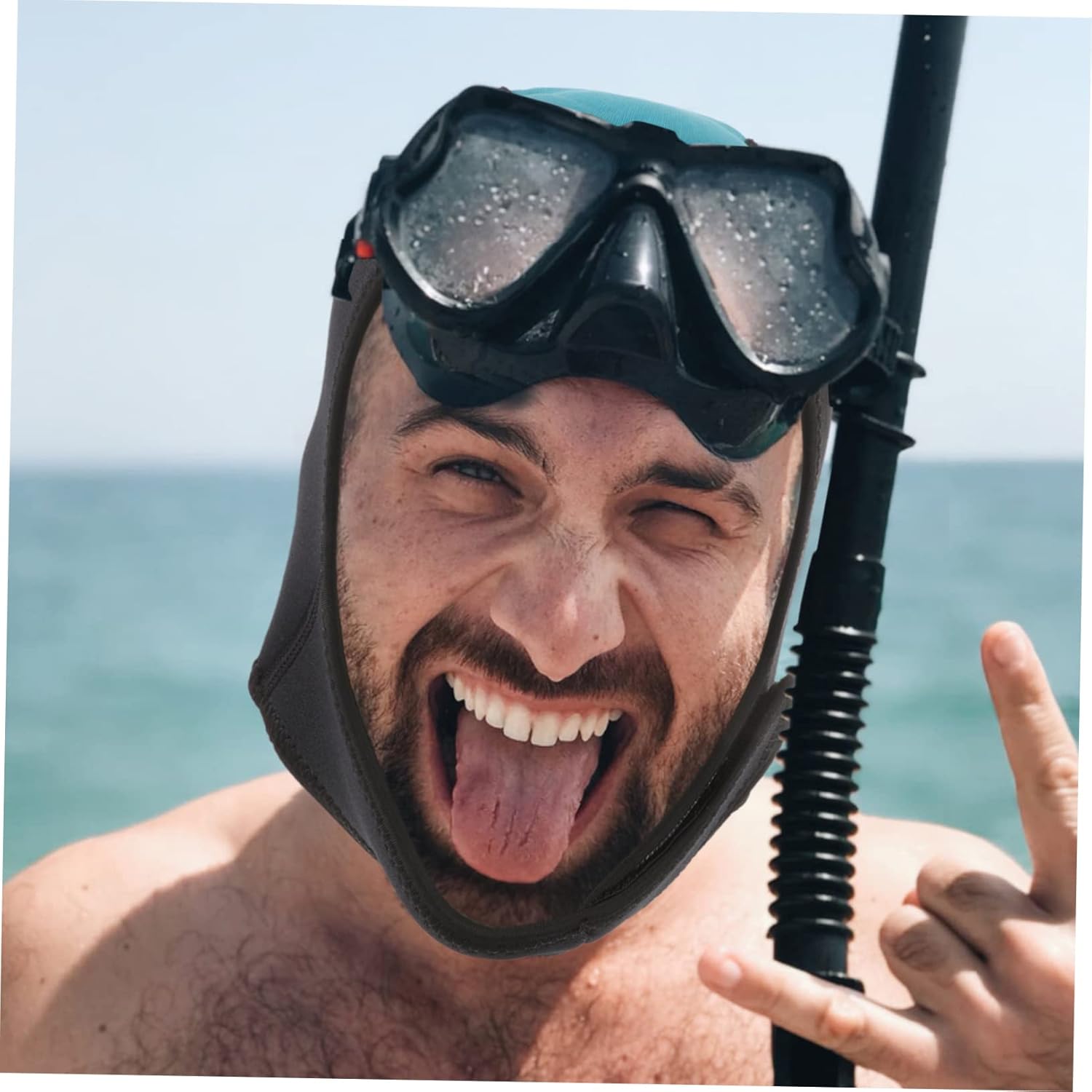 Yardwe 3pcs Outdoor Diving Swimming Hat Elastic Bathing Cap for Men Women Comfortable Fit for Swimming Surfing and Sun Underwater Diving Cover