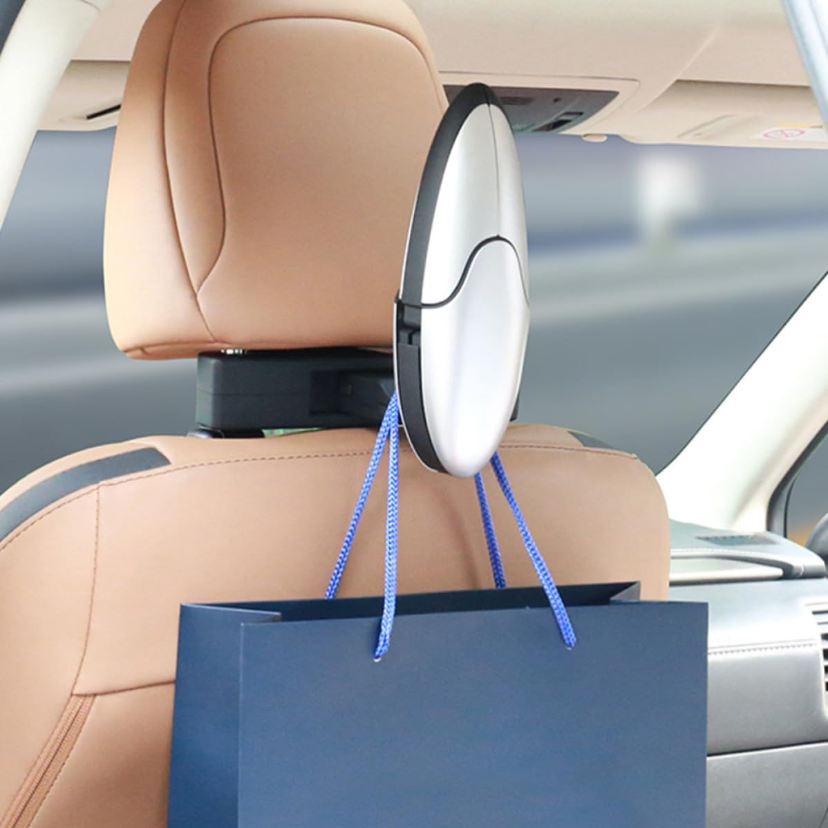 Ciieeo Gruccia Pieghevole Multifunzione per Auto, Schienale Sedile