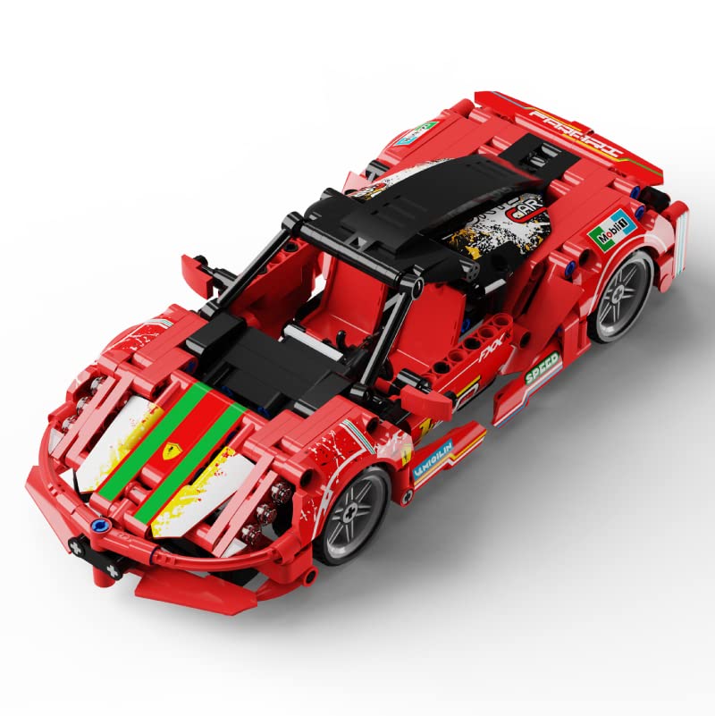 litodinogo TGL T3004 Technik Zurückziehen Auto Bausteine,Modellauto-Bausatz, Spielzeugauto, Rennauto,Rennwagen für…