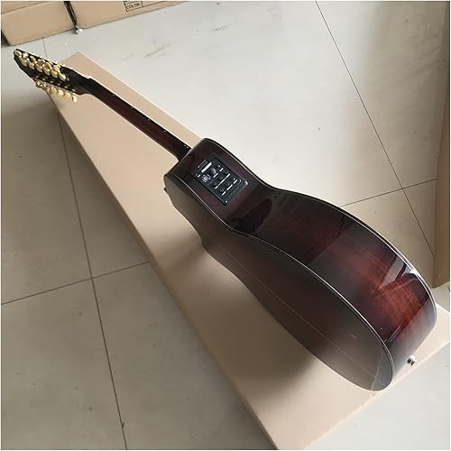 Miniatura 4 de YYYSHOPP Guitarra acústica clásica K24ce de 12 cuerdas, personaliza la guitarra (color guitarra, tamaño 41 pulgadas)