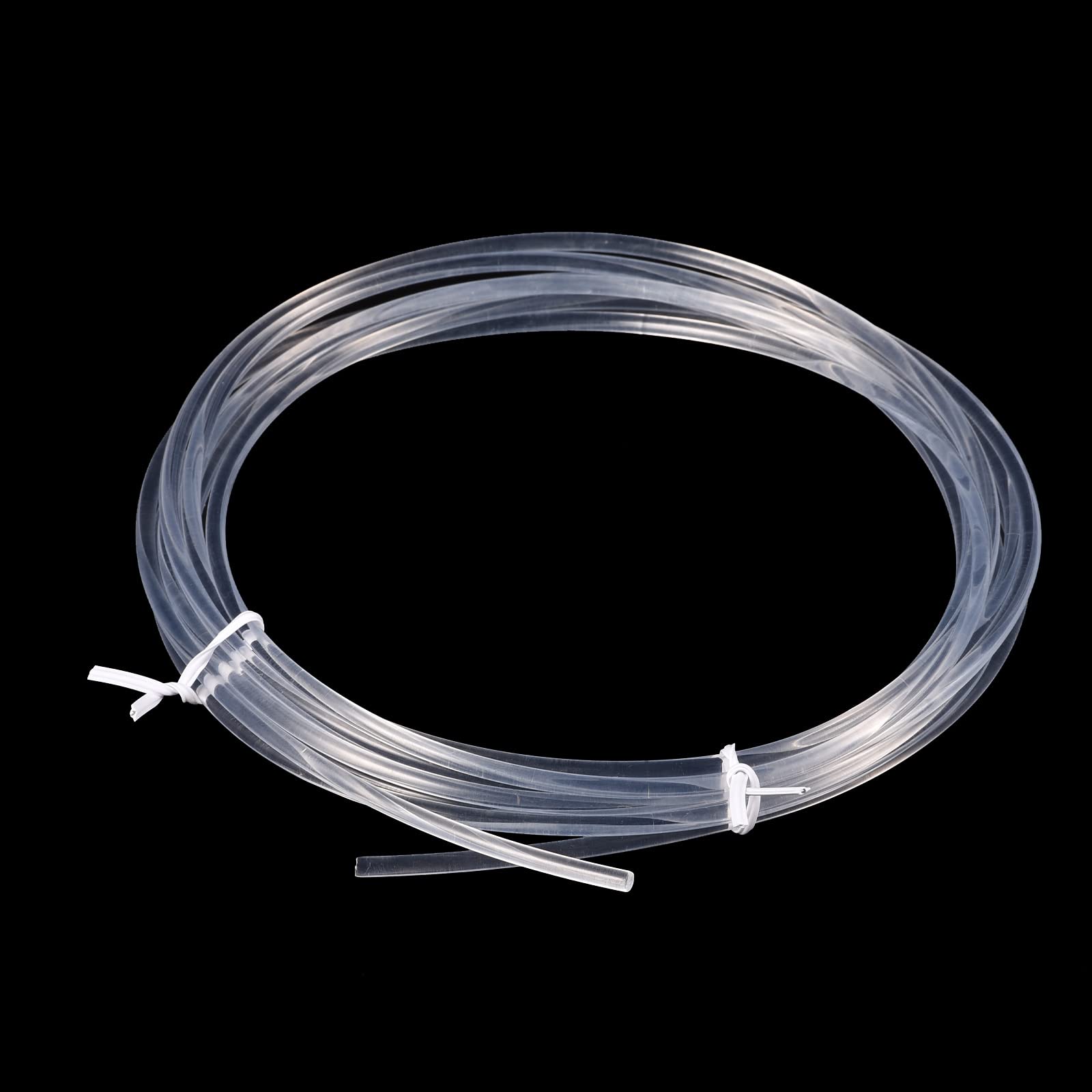 QUARKZMAN Fibre Ottica PMMA Lato Brillio Fibre Illuminatore Luce Ottica Cavo Brillio con 3mm LED Luce Guida Fonte per Fai-da-Te Custodia KTV, [Trasparente, 3Metri]