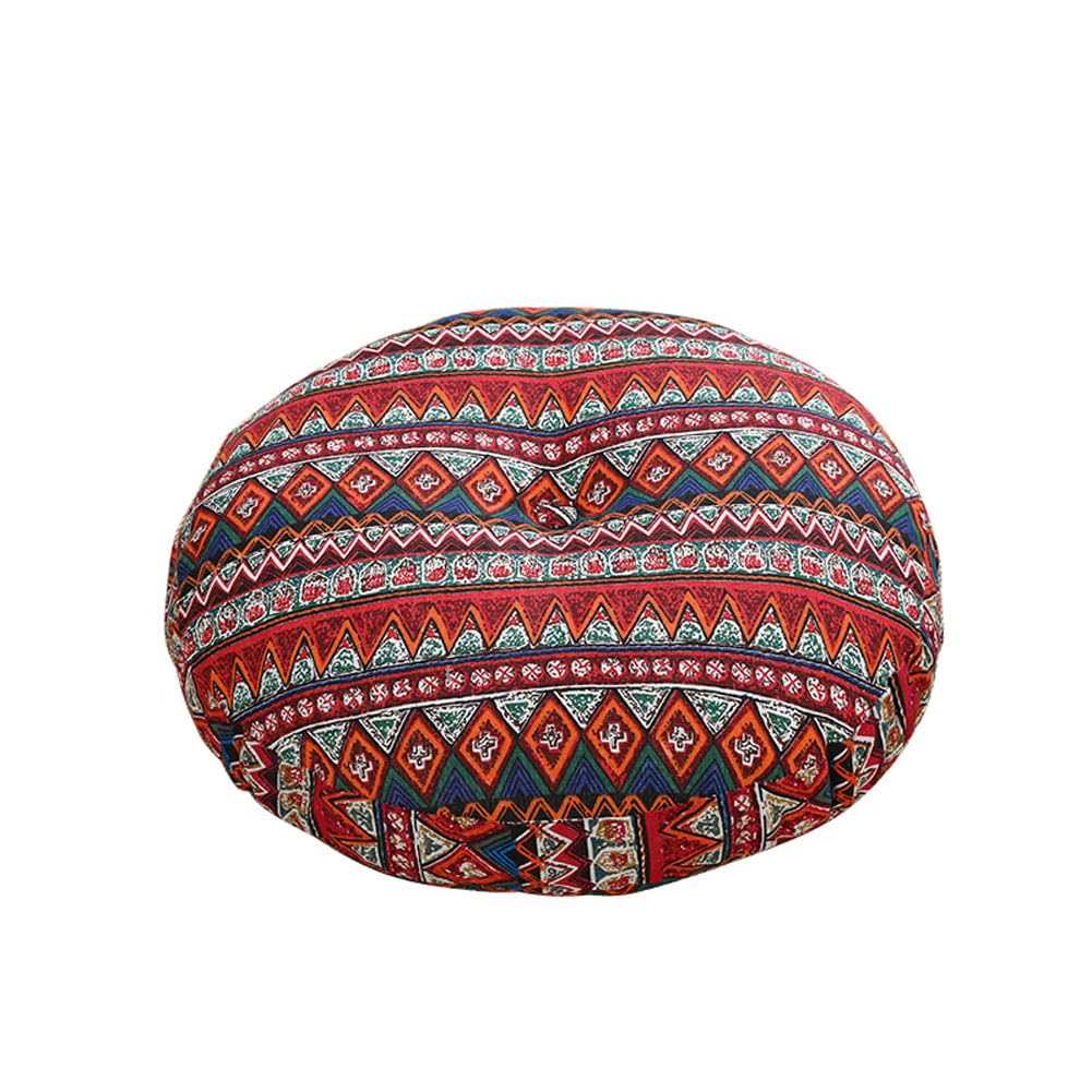 Coussin de siège rond en lin épais 50x50 cm pour éliminer l'inconfort des chaises