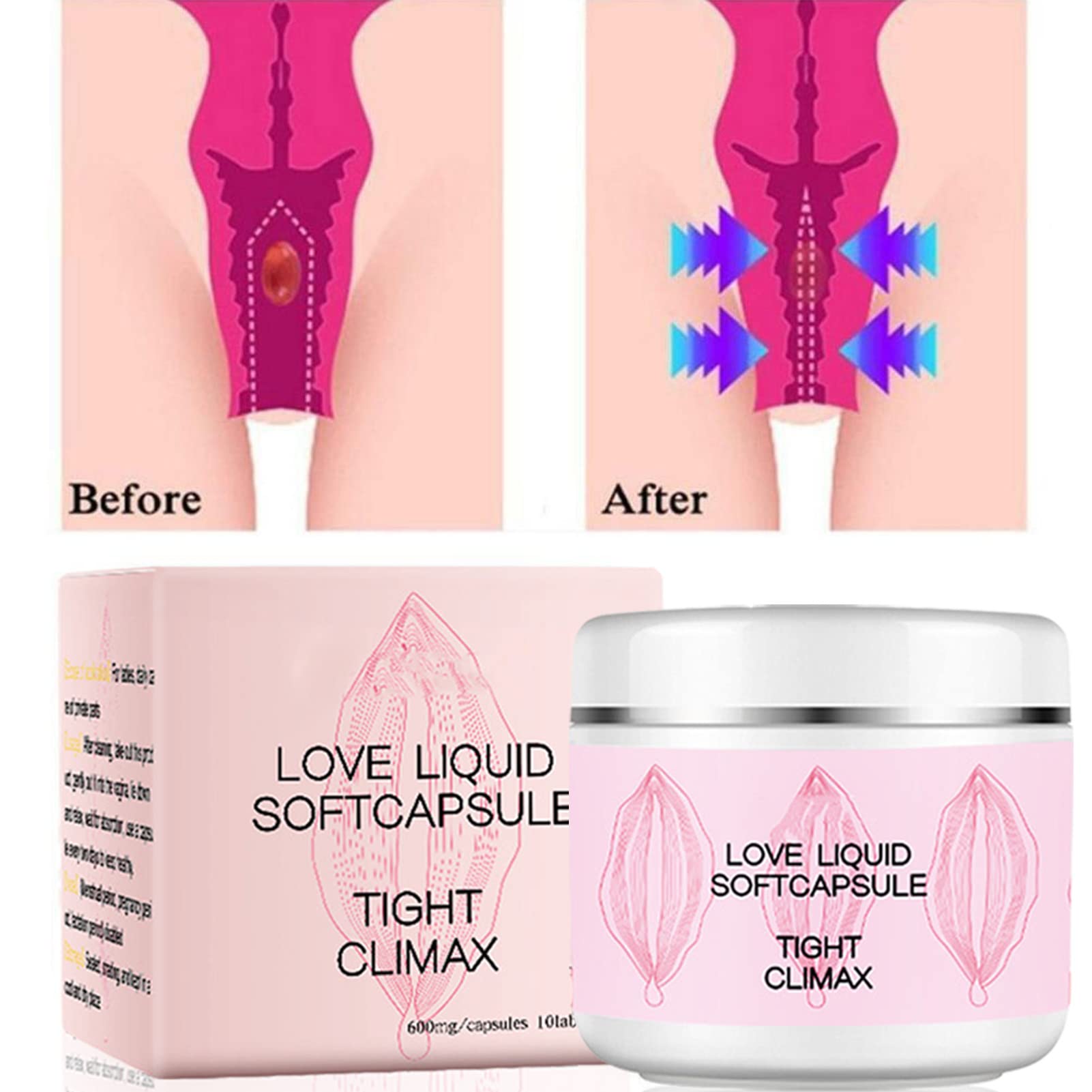 Vaginal Constriction Tightening Capsules Nursing Shrinking Female Repair, Premium Vaginal Tightening Products (3 Bottle)