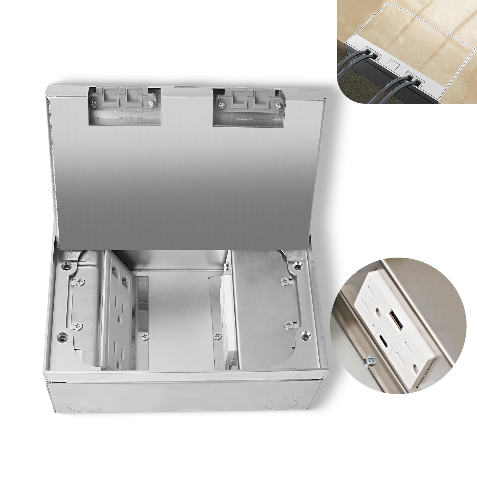 Recessed Concealed Socket Recessed Socket Kit KYHSHJ Recessed Flat Hidden Socket Kit With 15 Amp ...