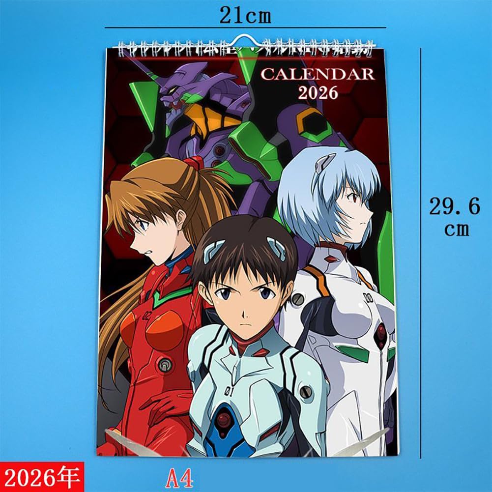 エヴァンゲリオン　2018年　壁掛けカレンダー 2018年カレンダー、本田雄氏による描き下ろしでムービックより発売！！