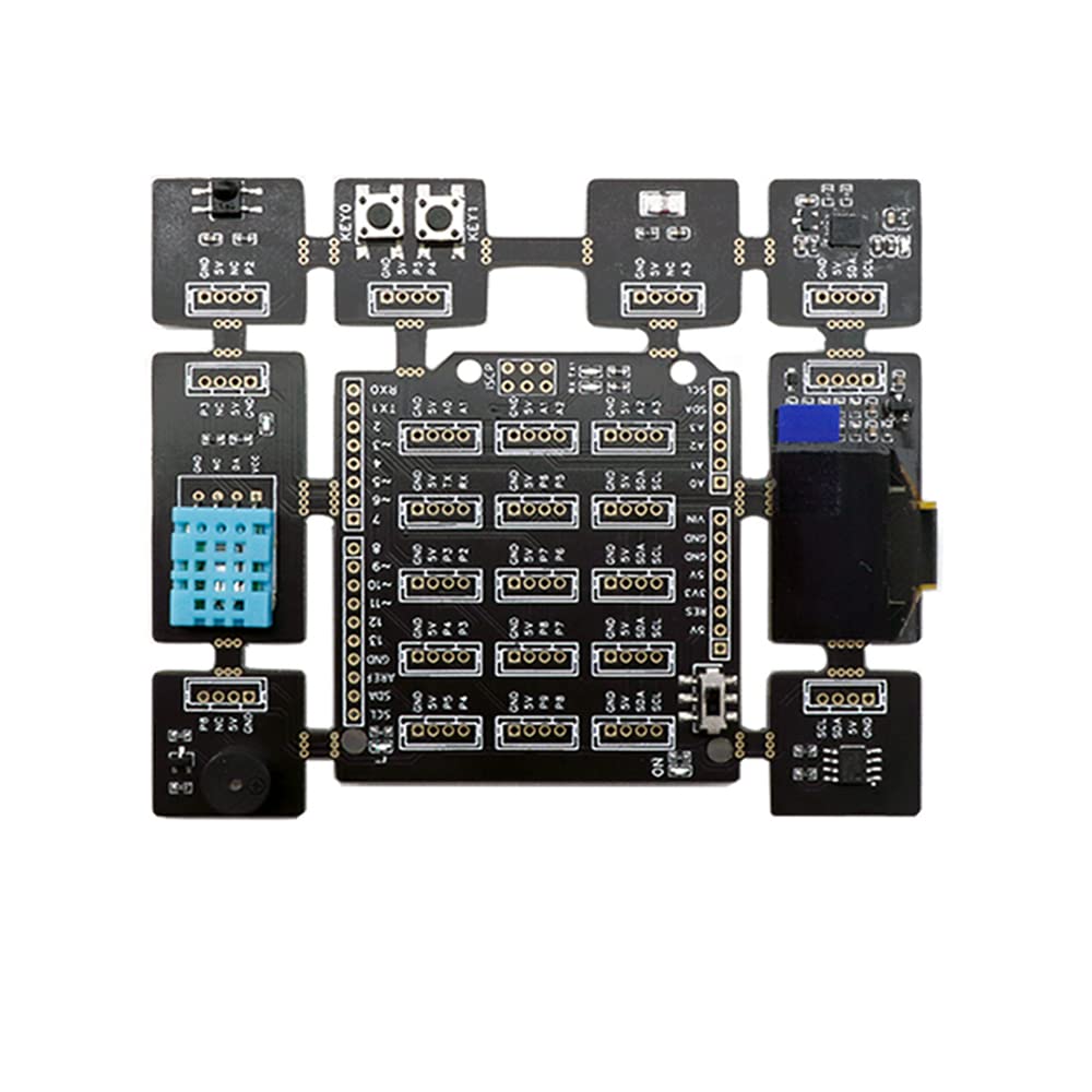 TreedixElectronic Projects Basic Starter Kit All in one Beginner Kit with 8 Sensors Detachable Compatible with Arduino for Beginner Adults Teens Learning