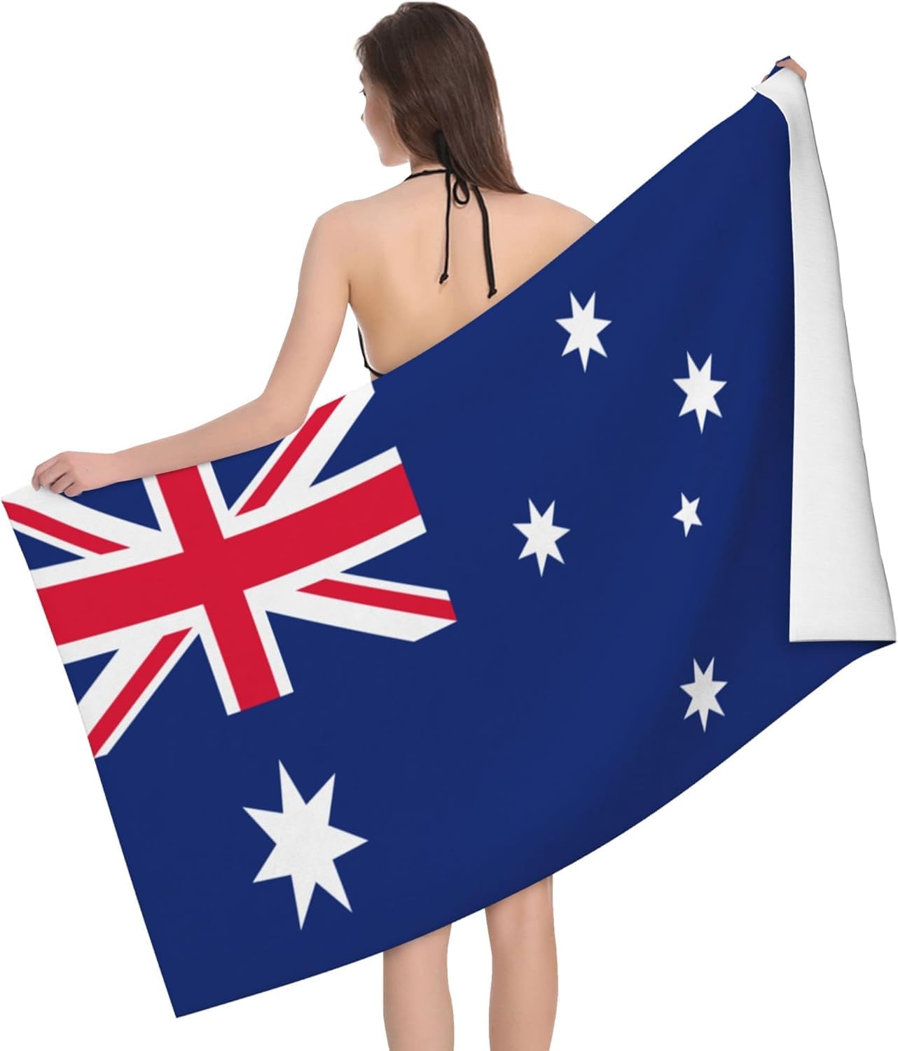HLBSDM Australia Flag 52 x 32 in Microfiber Beach Towel Swimming Pool Bath Super Big Throw Towel