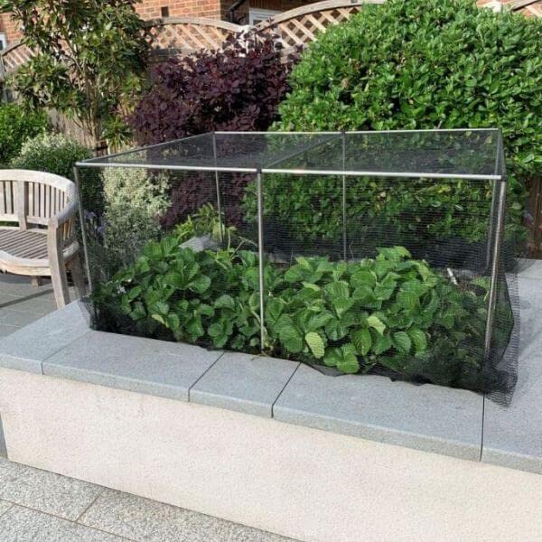 Vegetable Cage Height 1.2m Width 1.5mx Length 5.4m Complete With Butterfly Netting Pegs and Clips