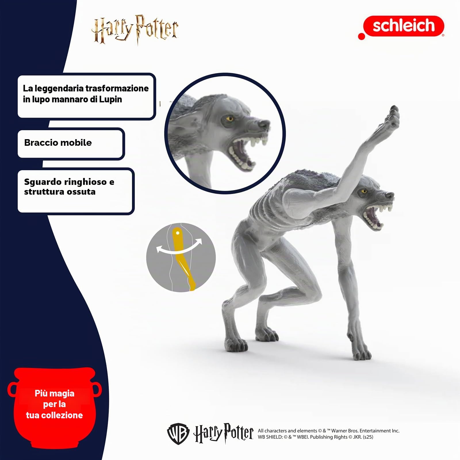 schleich Harry Potter | Lupo Mannaro vs. Animagus 14906 | Figura di Lupo Mannaro con Braccia mobili | Figure da Collezione o Decorazione | Idea Regalo per Bambini e Fan | Set da 2 Pezzi | dai 6 Anni
