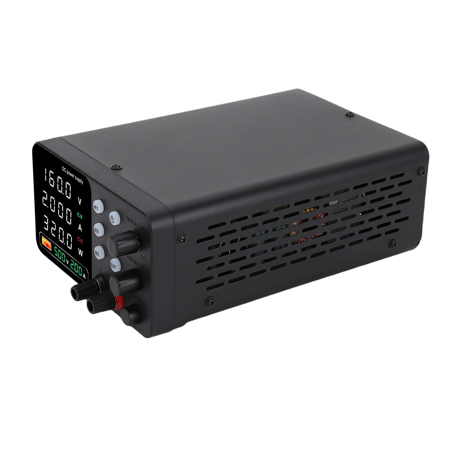 Walfront Regulowane Zasilanie DC 0-10A 300W USB Szybkie ładowanie