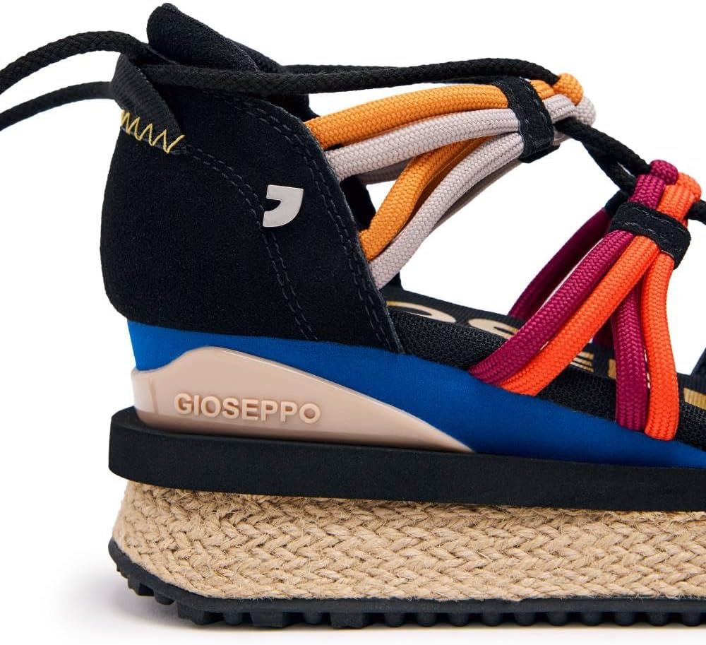 GIOSEPPO Women's Tulare Sports Sandals, black, 8 Women