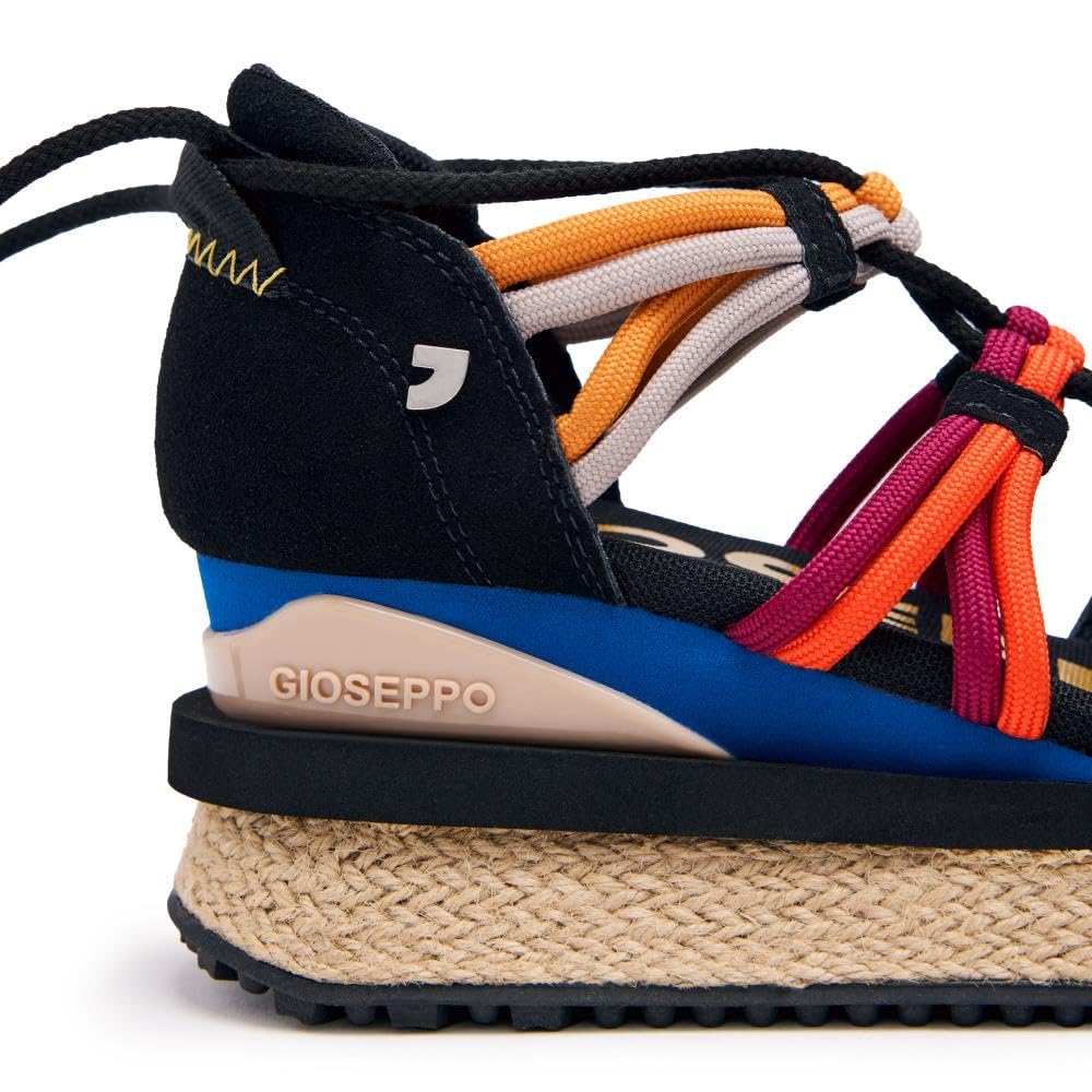 Sneakers Beige Tipo Espadrillas con Zeppa per Donna Tulare