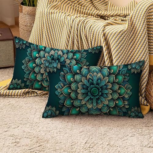 Housses de coussins lin 70x40cm double face pour protéger vos coussins des taches et de l'eau - 5
