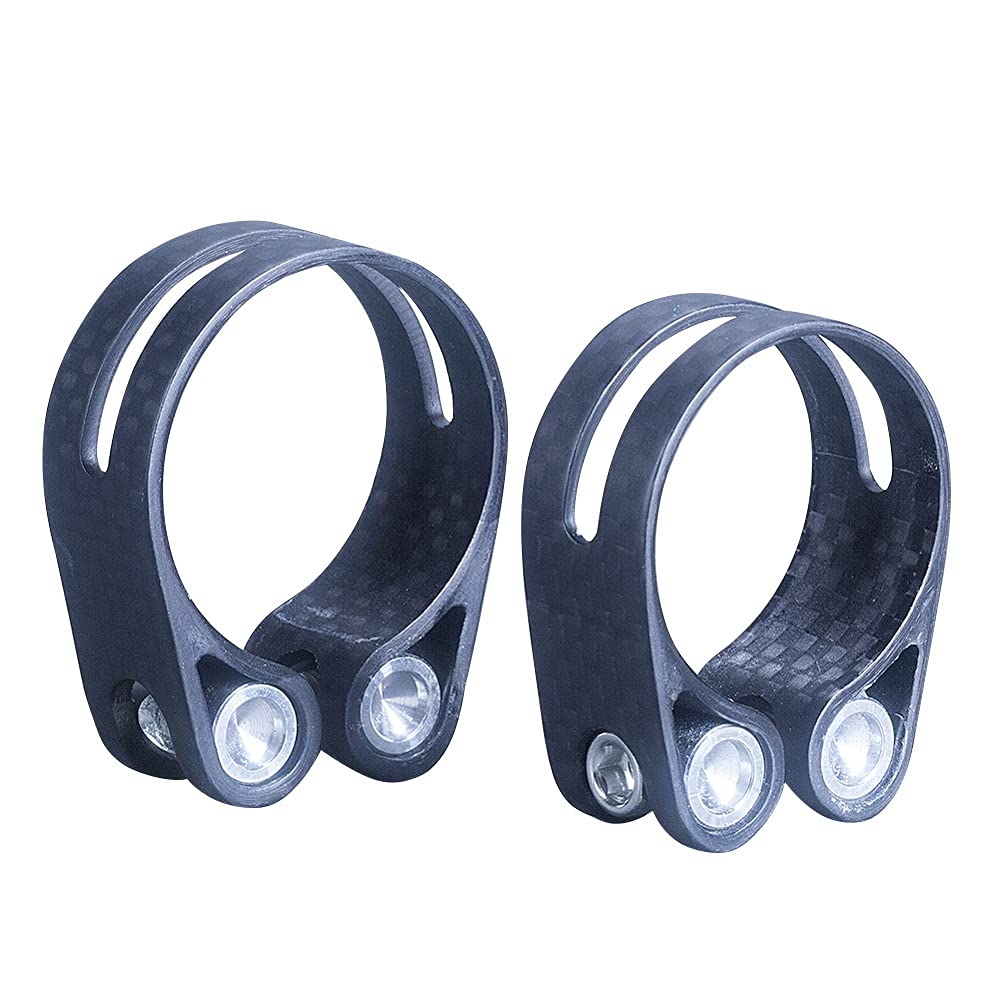 Morsetto del reggisella della bicicletta, 1 pz Ultraleggero 14g Opaco Pieno In Fibra di Carbonio Della Bici Morsetto Reggisella Bicicletta Parti di Ciclismo Morsetto Reggisella 31.8mm/34.9mm(Matte 31.