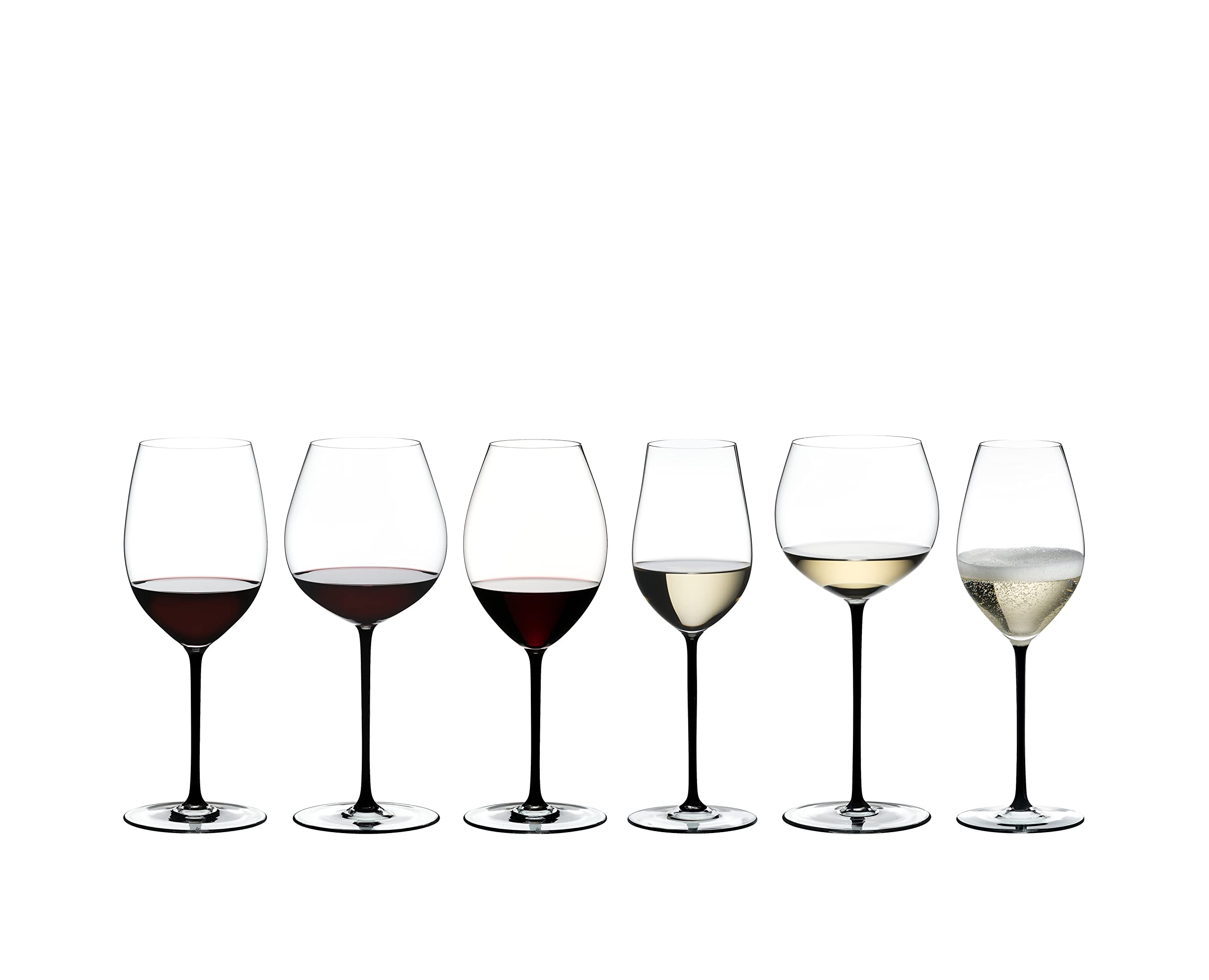RIEDEL FATTO A MANO BY Riesling/Zinfandel - Schwarz - Einzelpackung, Weinglas, Kristallglas, Spülmaschinenfest - 4900/15B