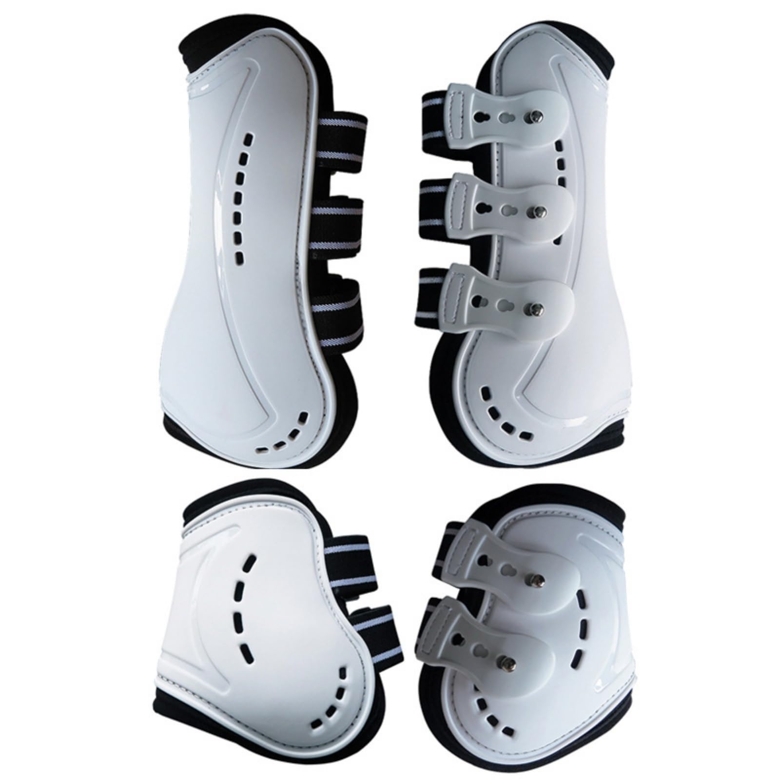 Gralara 4 Piezas Botas para Tendones Caballo, L