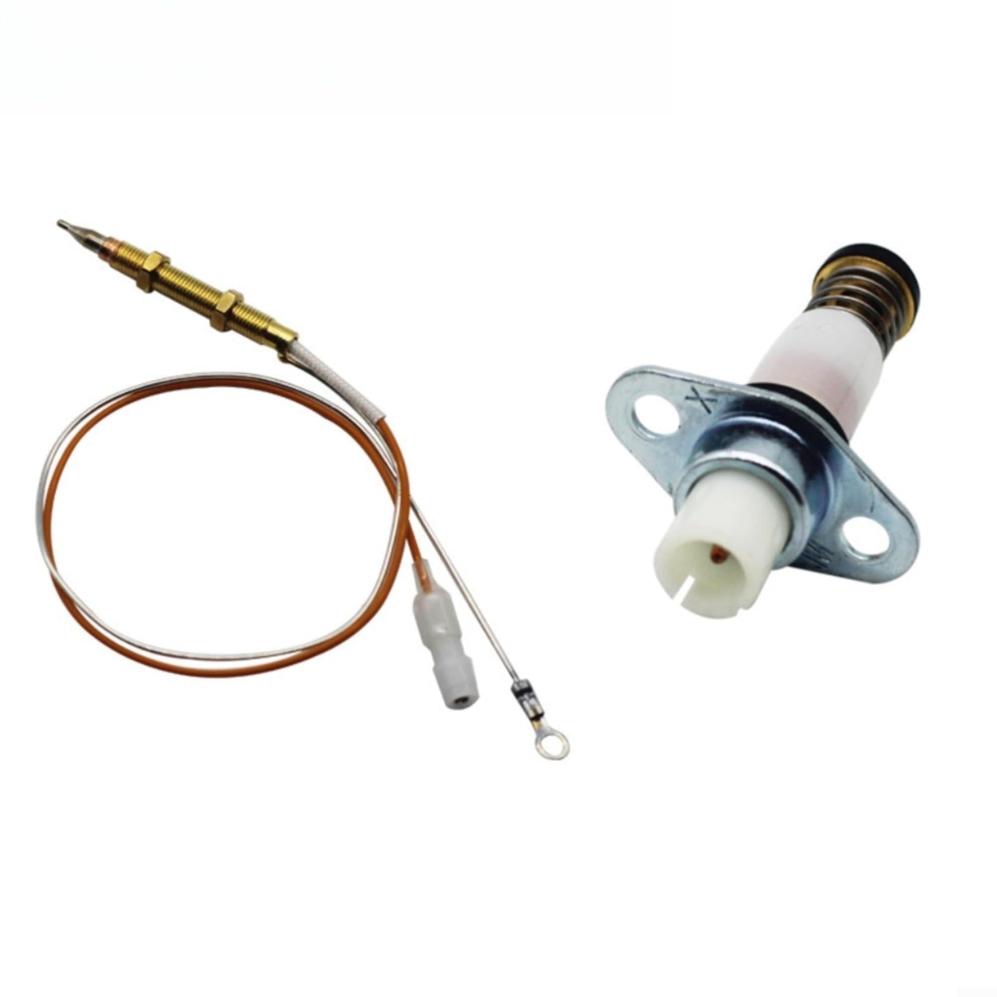 Electrodos de Cerámica Bujías Encendido Piezoeléctrico Pin 19.5mm Cabeza 9mm para Dispositivo Electrónico(Single line)