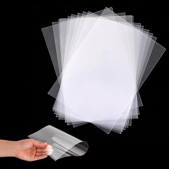 10 Pcs Acrylic Sheet Clear Plastic Sheets for Crafts 150 x 100 mm PET Flexible Lightweight Perspex Sheet Transparent Acrylic Panels Board for DIY Crafting Picture Frames Painting Table Sign