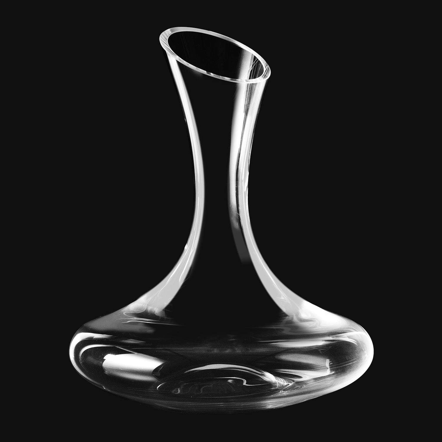 OCEANO Decanter Vino Caraffa per Decantare Areare Vino Rosso Vetro Trasparente Travaso Elegante Moderno Versatore per Serate Feste Idea Regalo Papà (Decanter, 1.78)