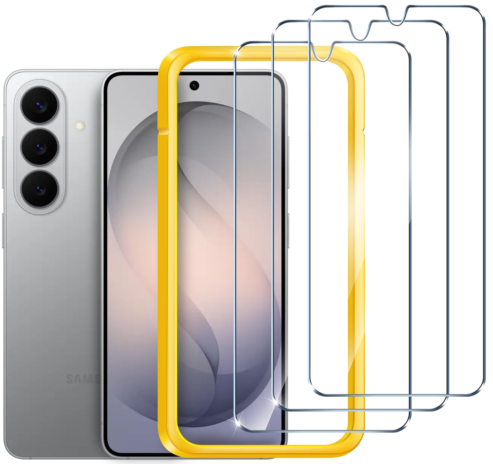 ivoler für Samsung Galaxy S26 Panzer Schutz Glas, mit Einfache Installationswerkzeug, 9H Härte Schutzfolie, HD-Klar, Kratzfest, Anti-Bläschen, Anti-Fingerabdruck, Kompatibel mit Hülle, 3 Stück