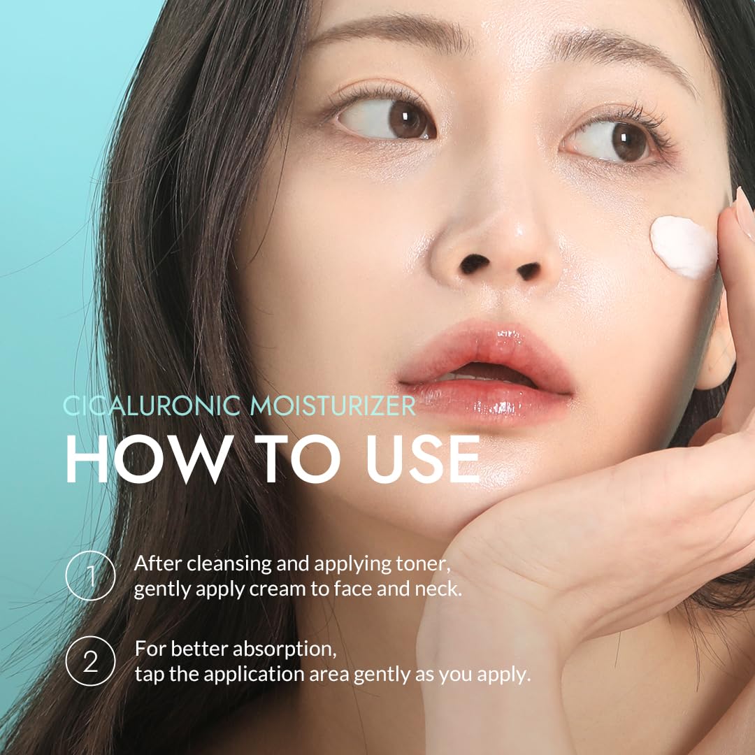 MIZON Cicaluronic MOISTURIZER Centella Asiatica and Hyaluronic Acid Shea Butter Rich moisturizer Soothing Hydrating Korean Skincare (1.69 fl oz/50ml) - Image 8
